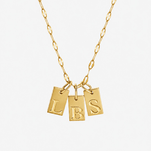 Initial Tag Necklace
