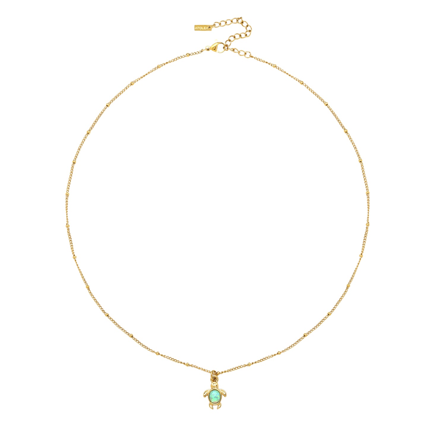 Opal Turtle Necklace