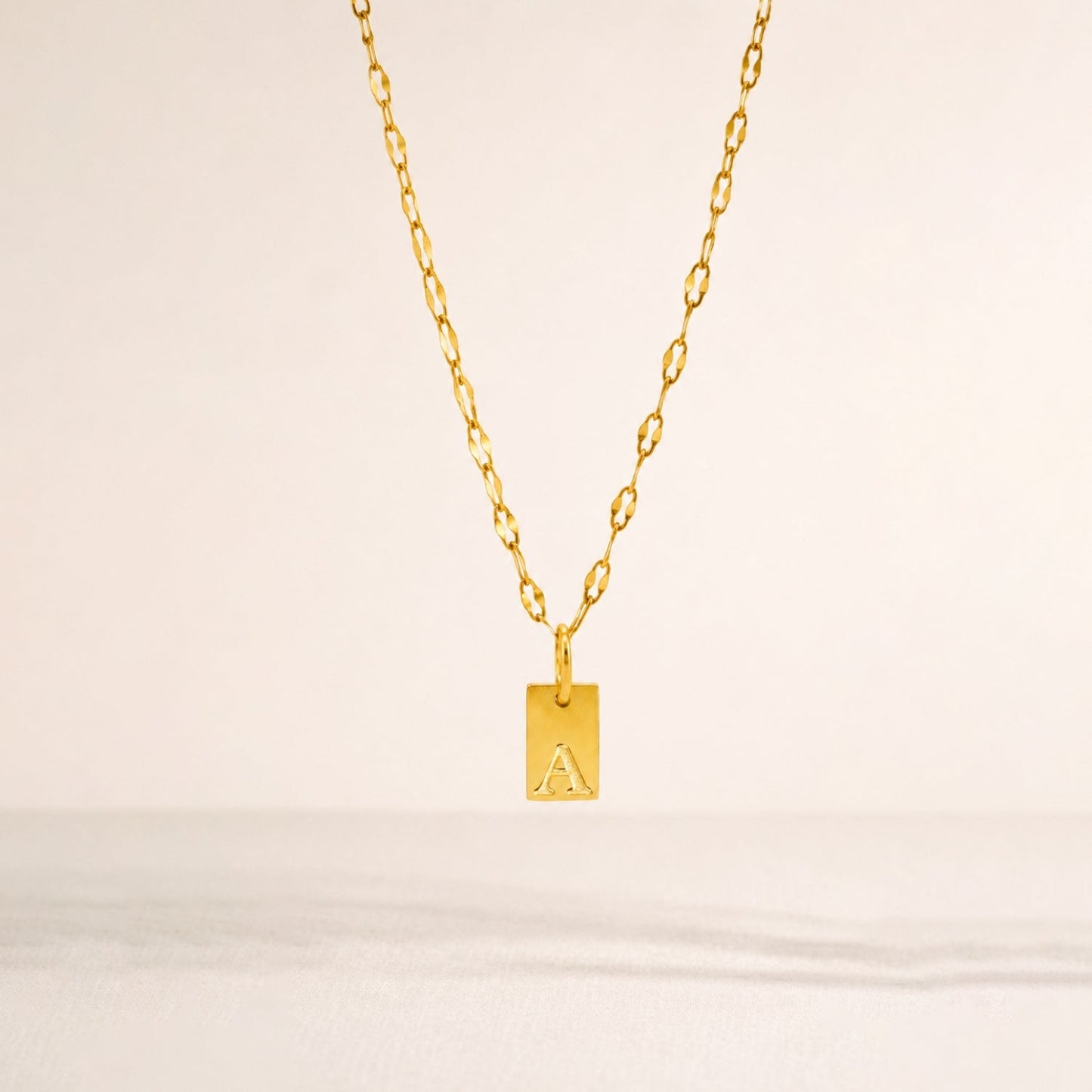 Initial Tag Necklace