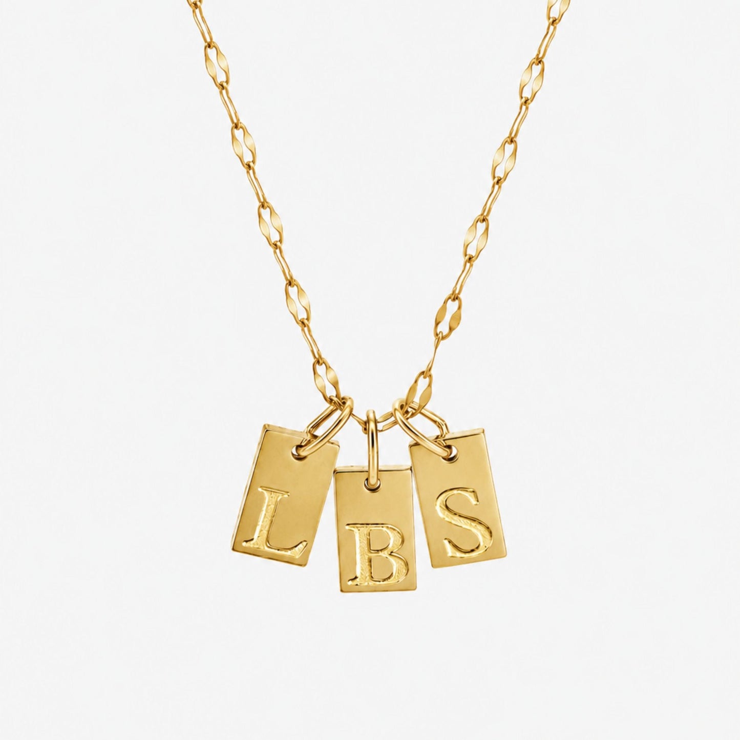 Initial Tag Necklace