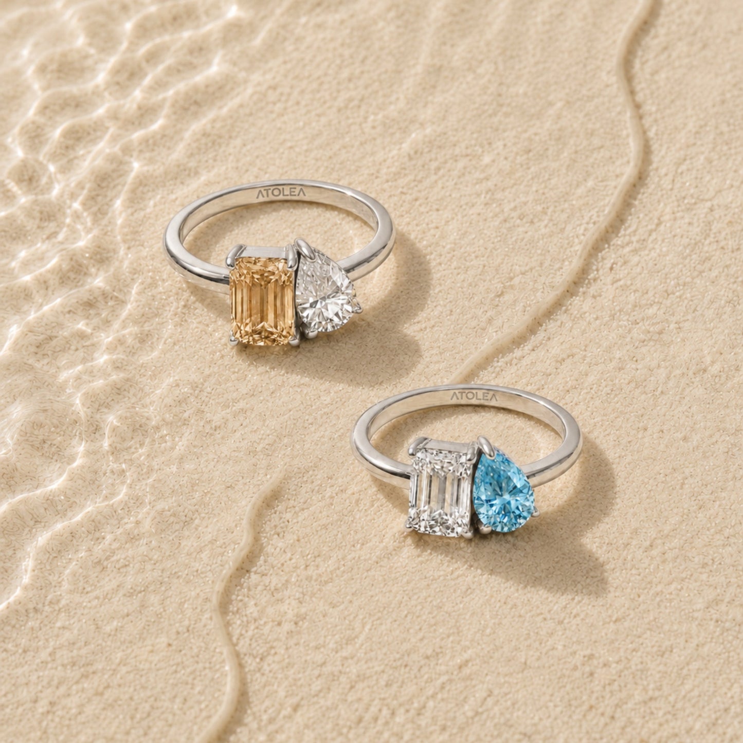 Toi et Moi Birthstone Ring