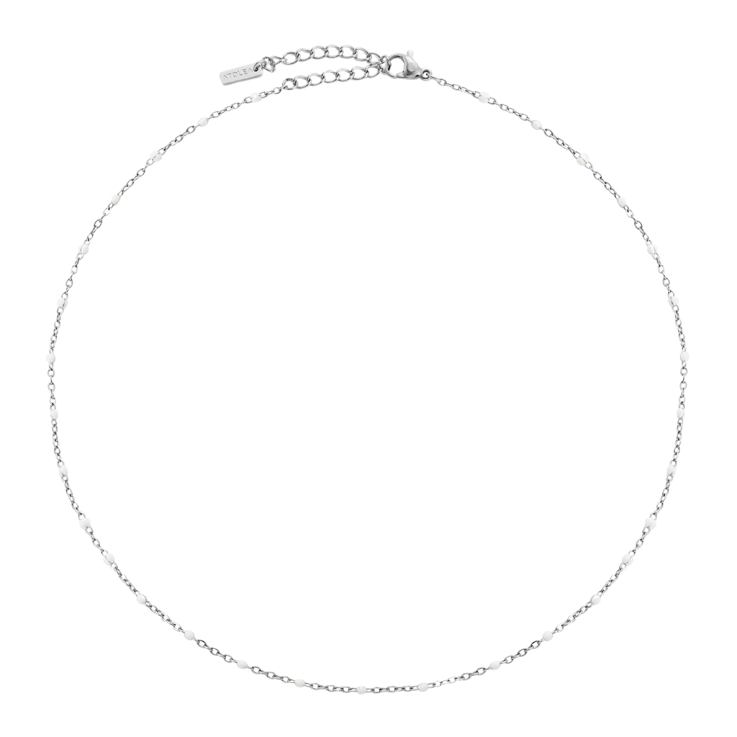 White Beaded Choker